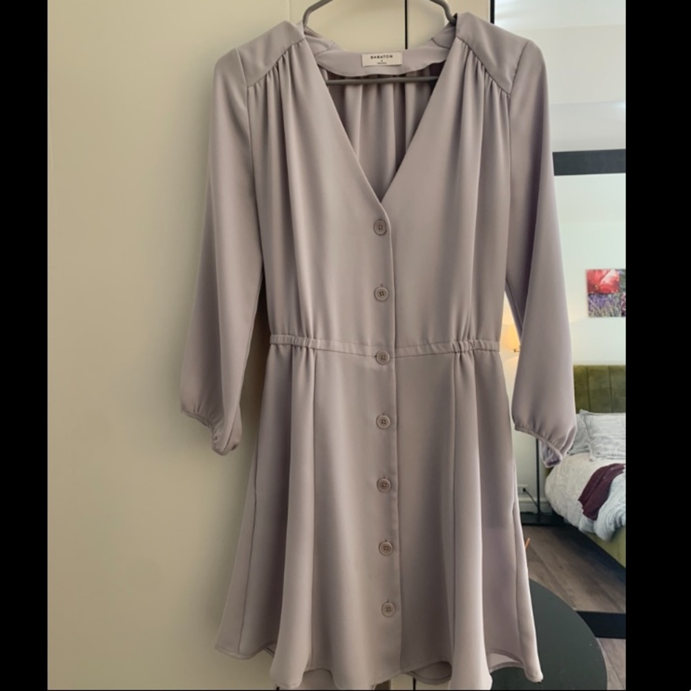 ARITZIA— Babaton Long Sleeve Button Up Dress, size S